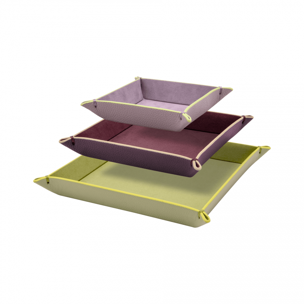 Remember Venice Faux Leather Nesting Storage Trays, Set of 3 – image 2