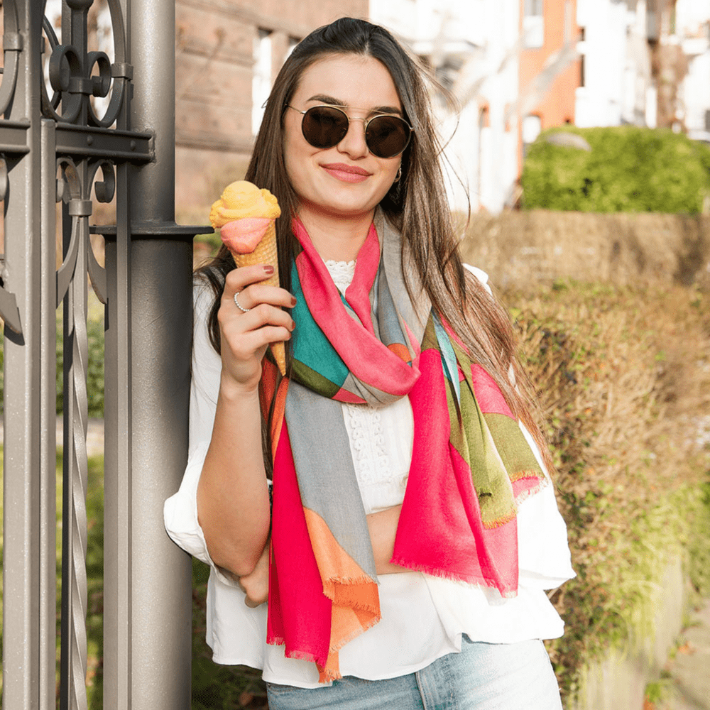 Remember Louise Wool-Blend Scarf – 190cm – image 3