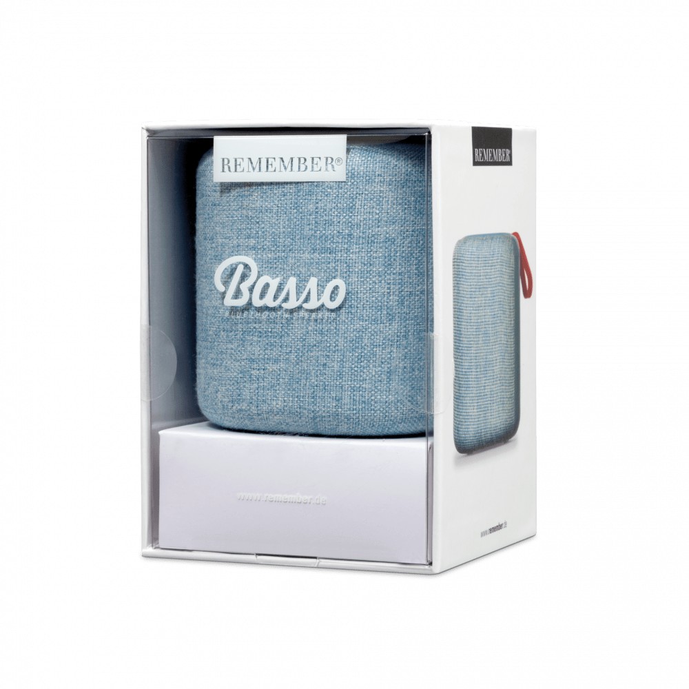 Remember Basso Bluetooth Speaker – Azzuro Blue – image 3