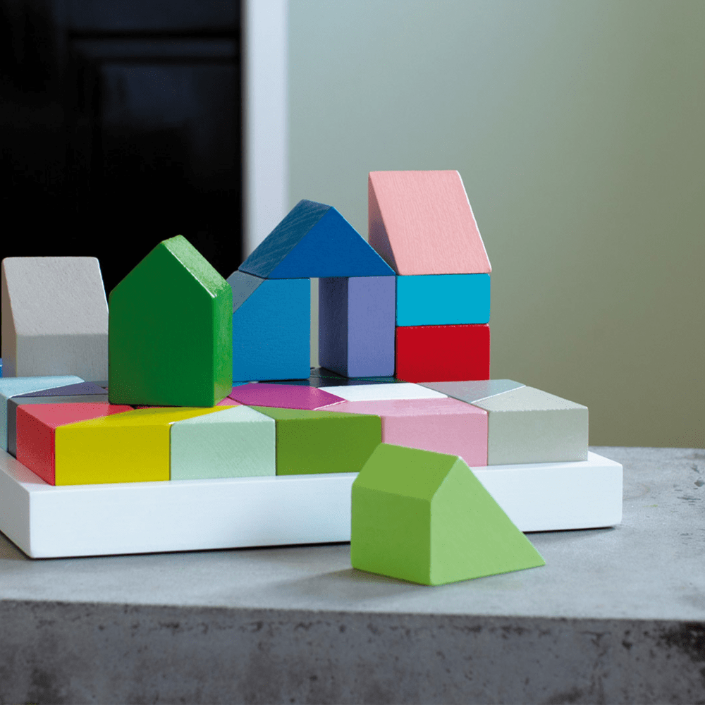 Remember Thirty Wooden Building Block Puzzle – 30 Coloured Blocks – image 9