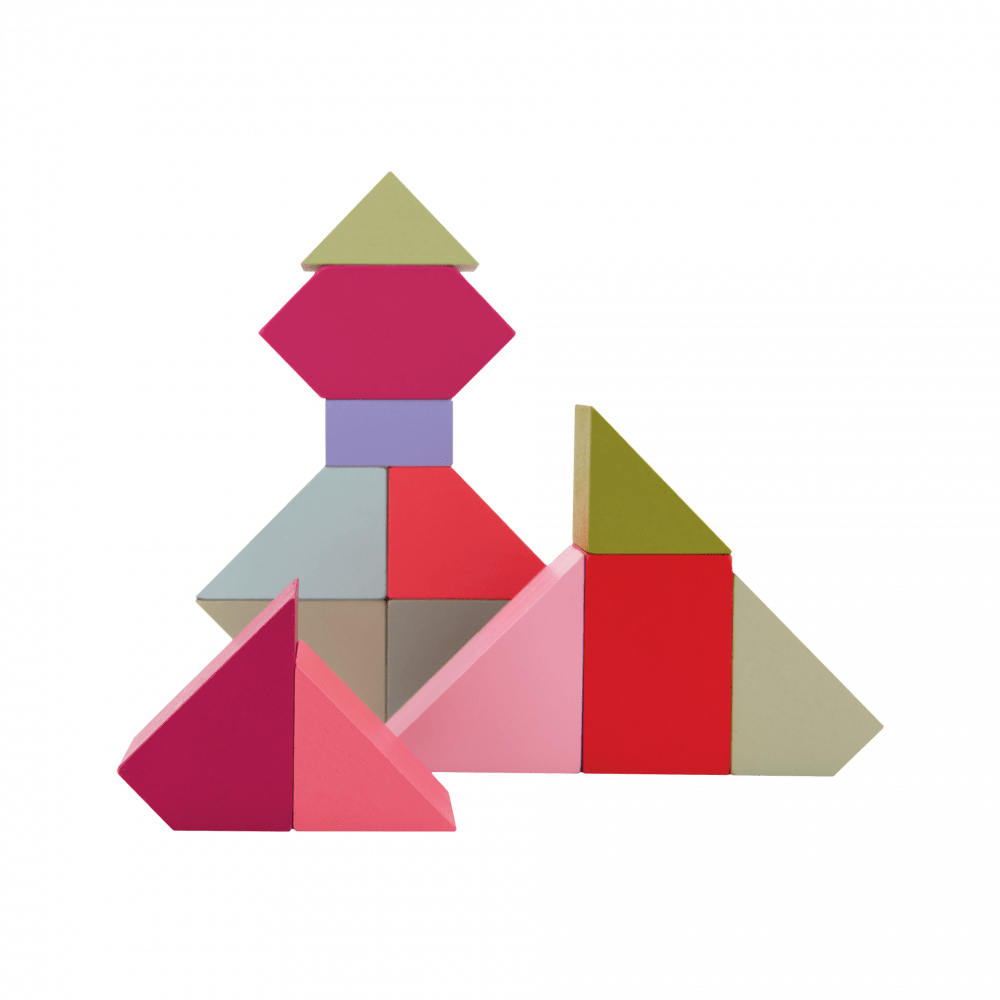 Remember Thirty Wooden Building Block Puzzle – 30 Coloured Blocks – image 4