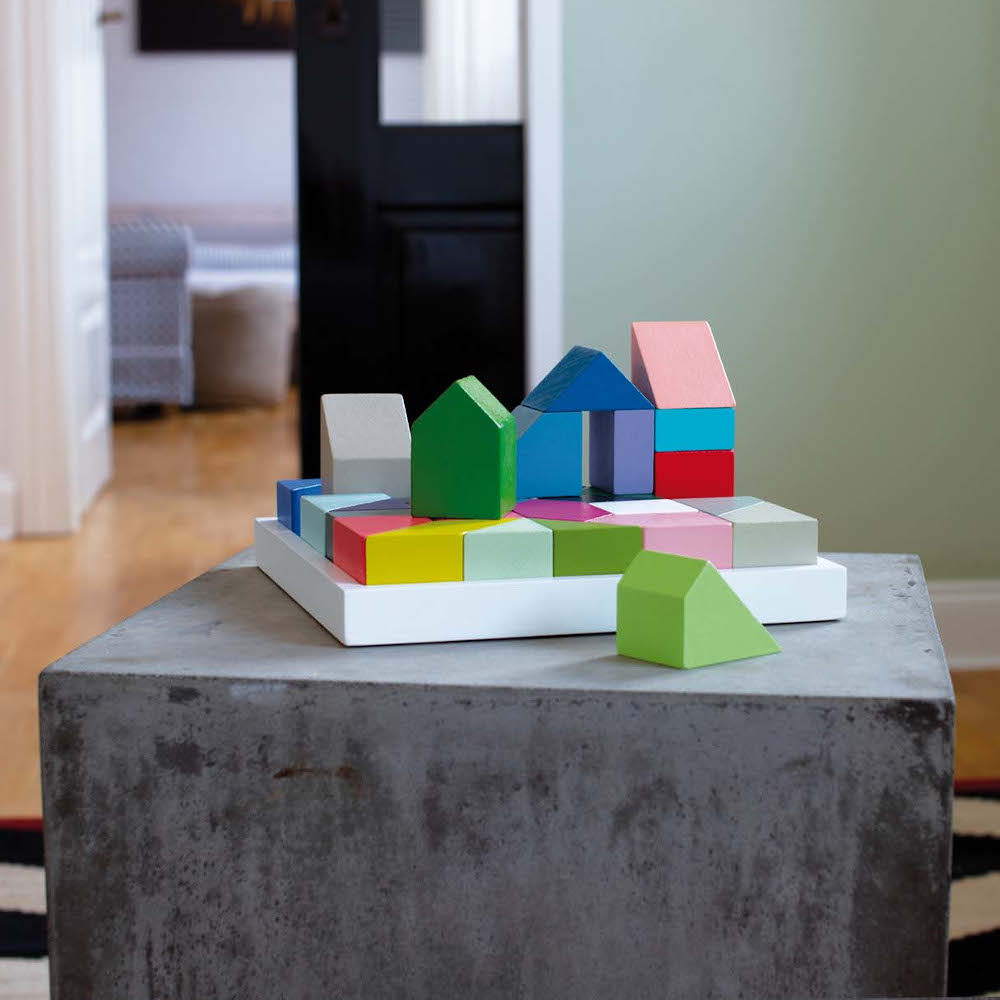 Remember Thirty Wooden Building Block Puzzle – 30 Coloured Blocks – image 8