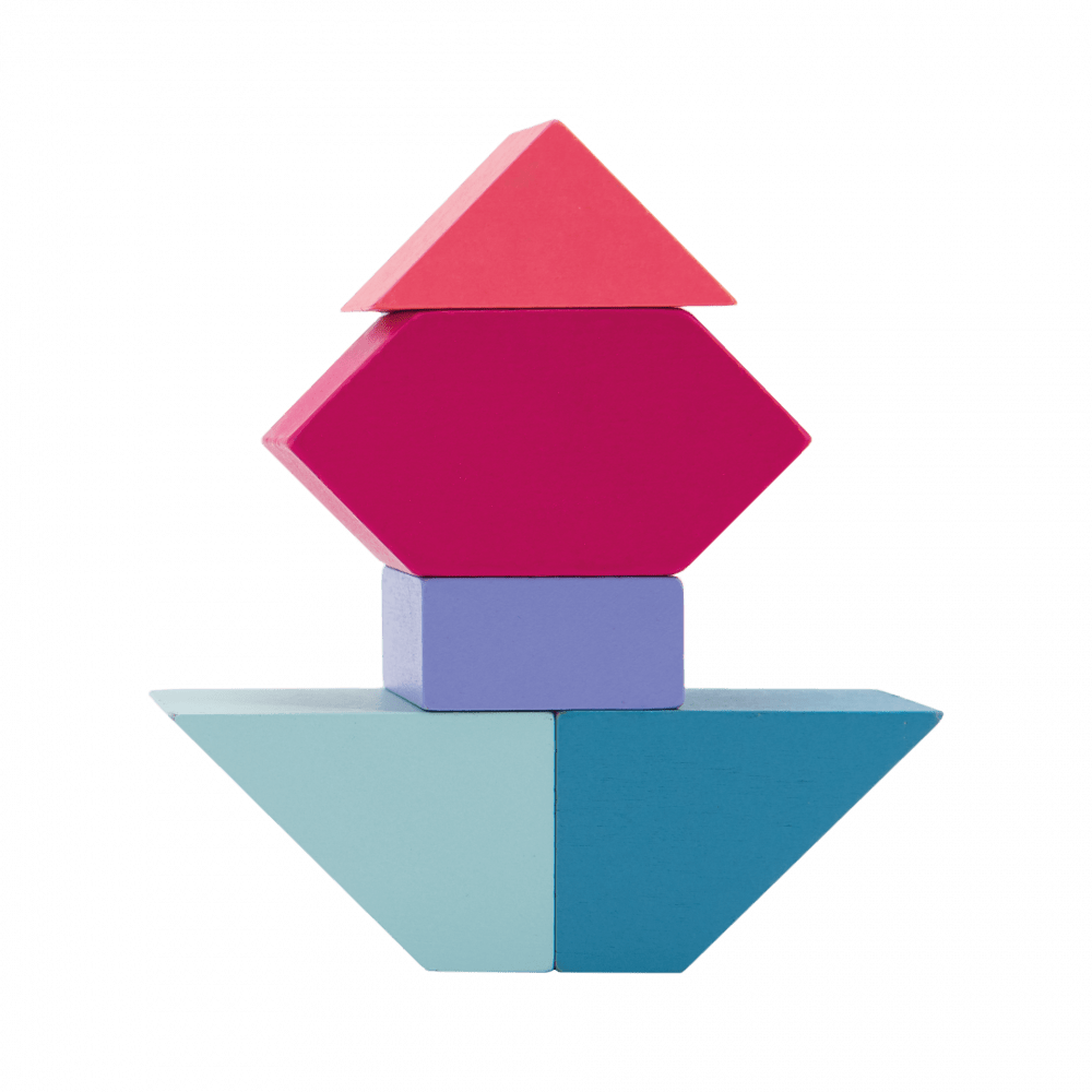 Remember Thirty Wooden Building Block Puzzle – 30 Coloured Blocks – image 3