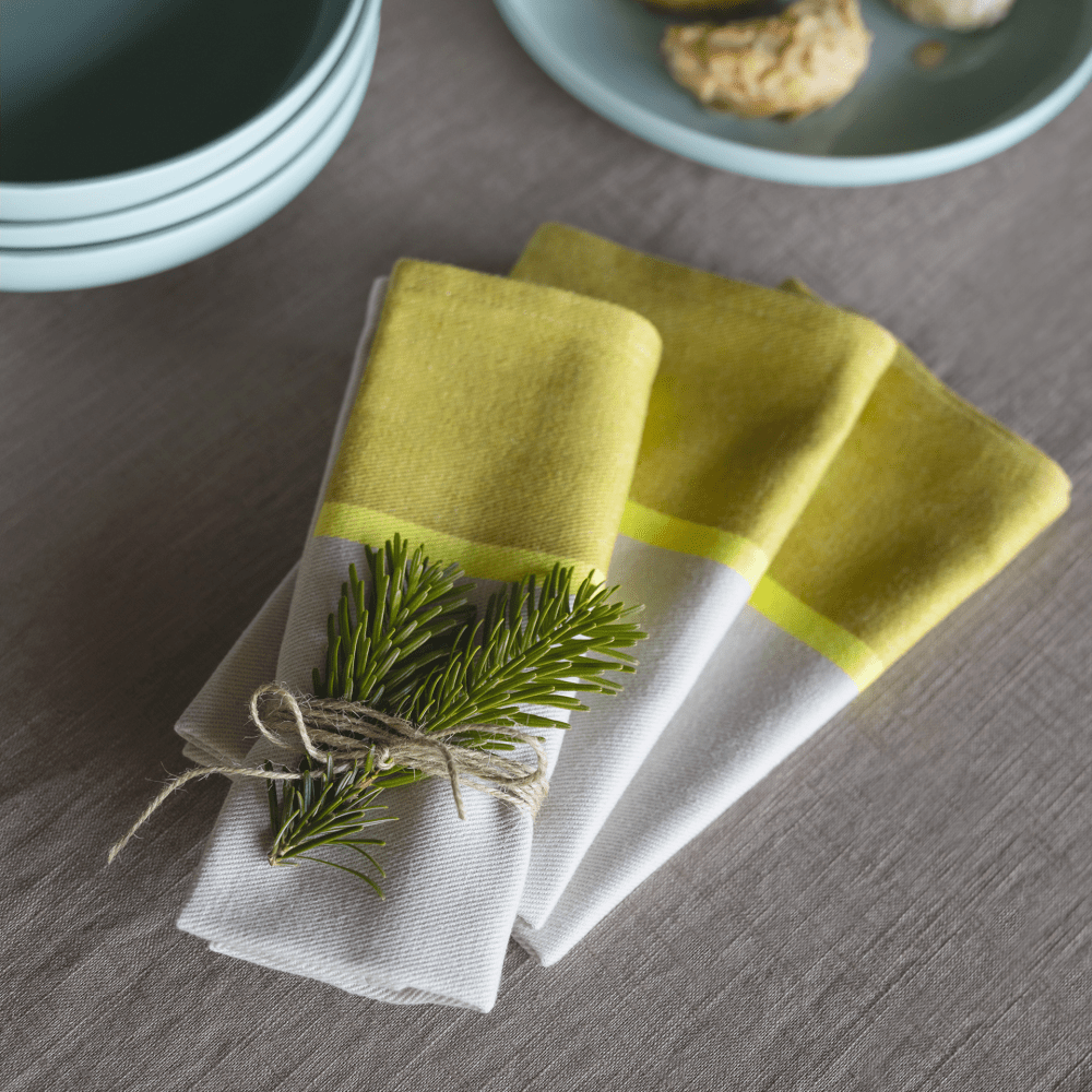 Remember Mint Cotton Napkins 40 x 40cm, Set of 2 – image 4