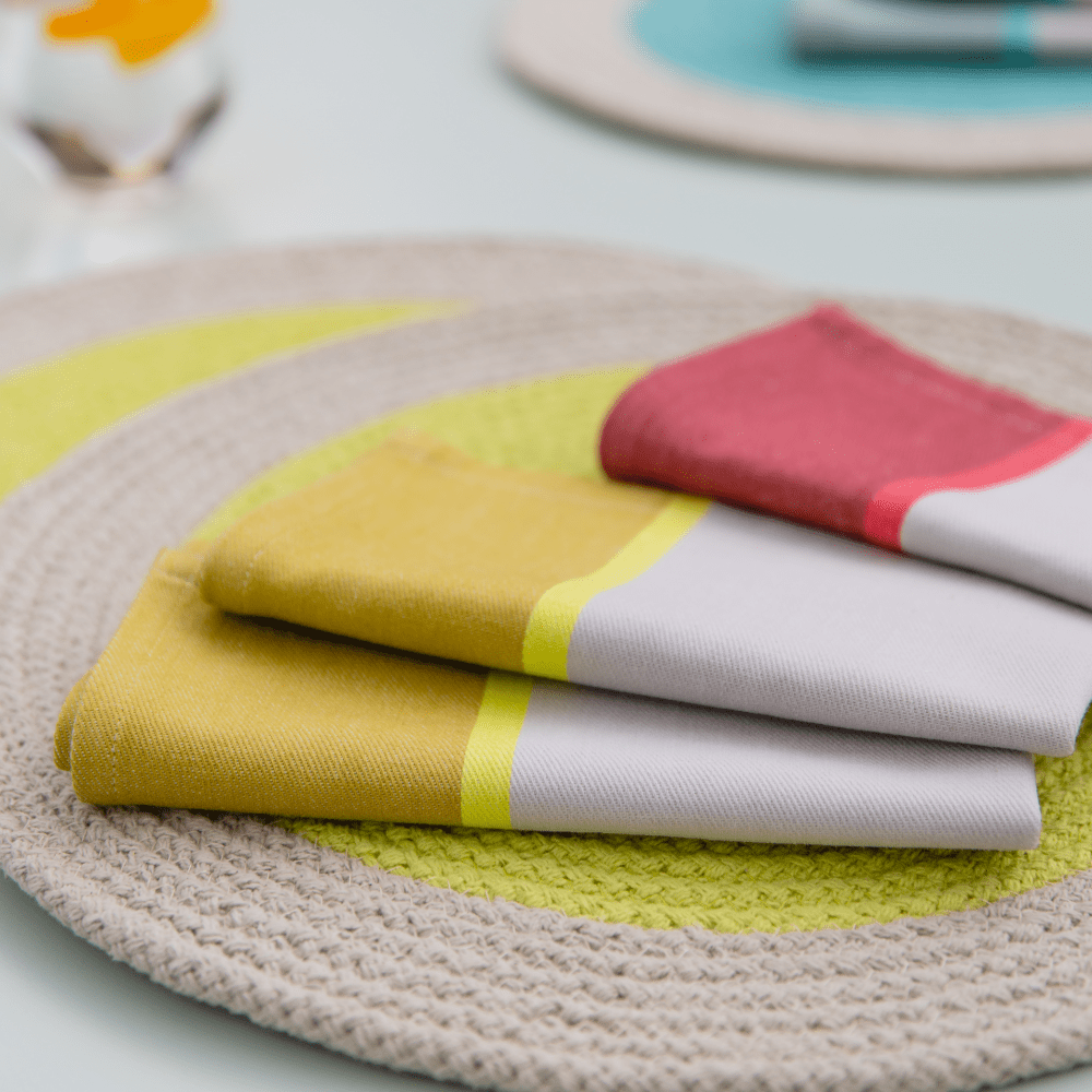 Remember Mint Cotton Napkins 40 x 40cm, Set of 2 – image 6