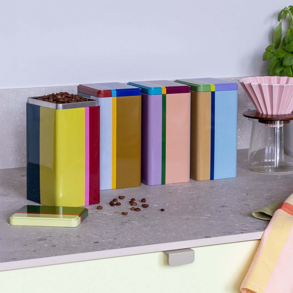 Remember Yara Kitchen Storage Tins, Set of 4 – Food-Safe Tin – image 5