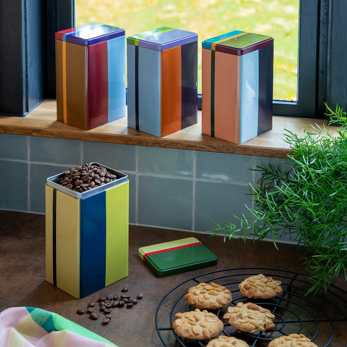Remember Yara Kitchen Storage Tins, Set of 4 – Food-Safe Tin – image 2