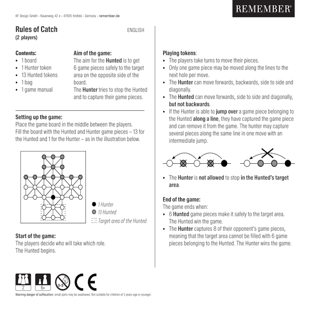 Remember Catch Hunter & Hunted Wooden Strategy Game – image 5