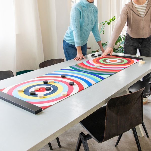 Remember Tabletop Curling Game – Indoors or Outdoors
