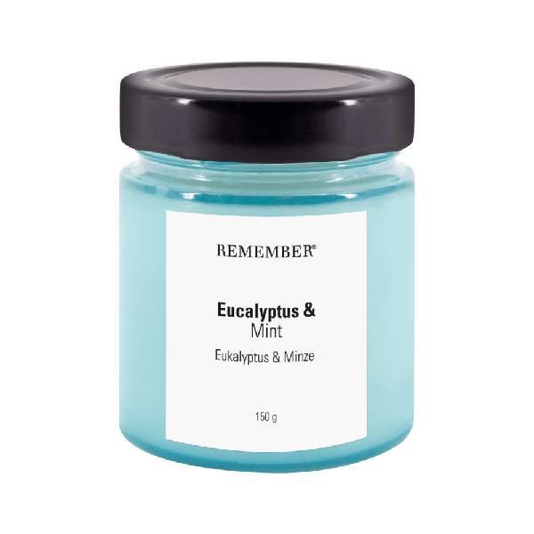 Remember Eucalyptus & Mint Soy Wax Scented Candle – 35 Hours
