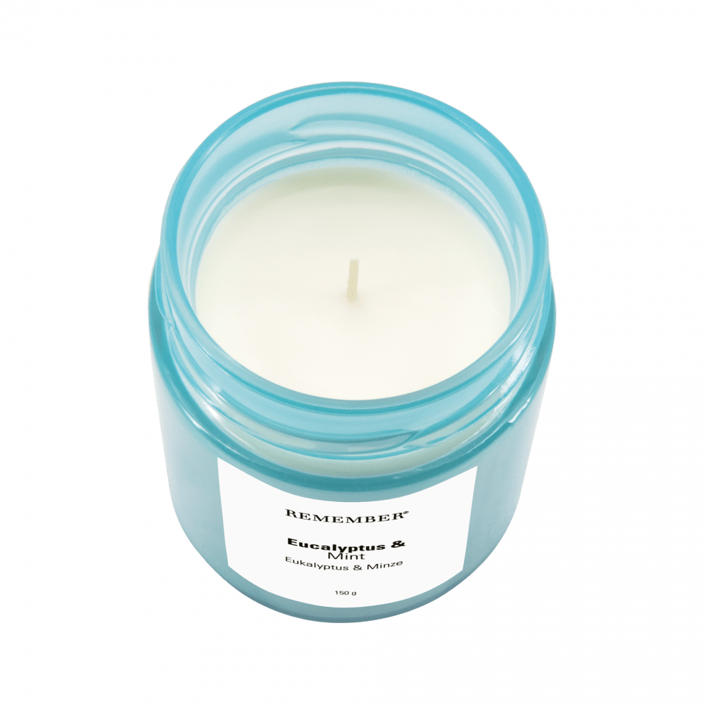 Remember Eucalyptus & Mint Soy Wax Scented Candle – 35 Hours – image 2
