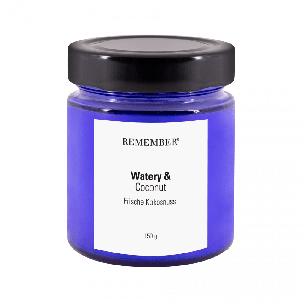 Remember Watery Coconut Scented Soy Candle – 35-Hour Burn