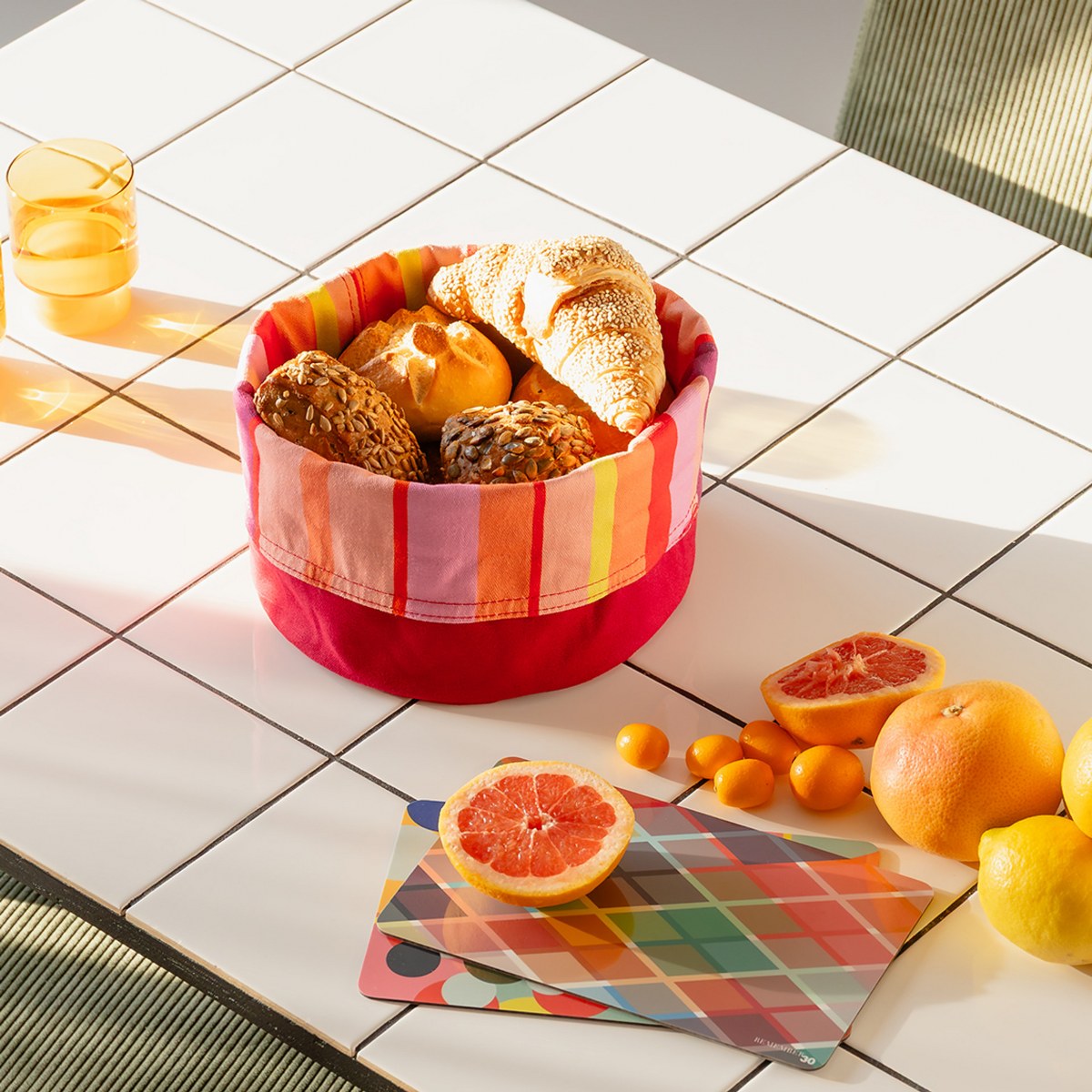 Remember Marrakesch Cotton Fabric Bread Basket – image 2