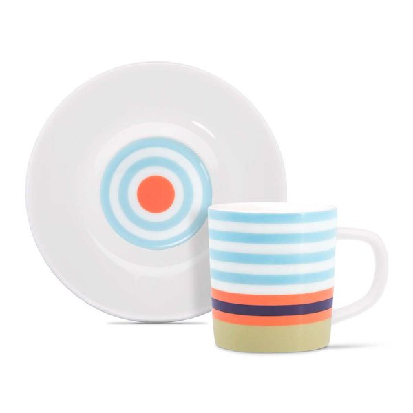 Remember Positano Bone China Espresso Cup & Saucer