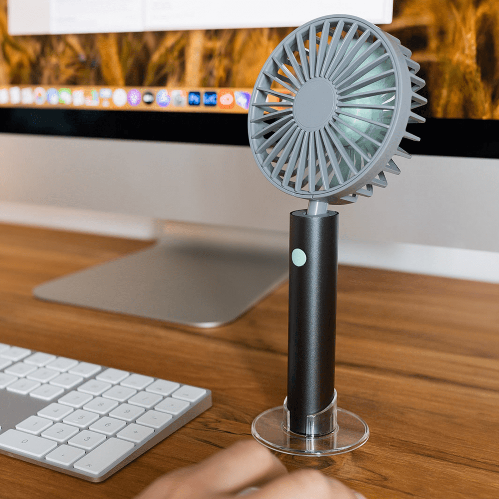Remember Flow Rechargeable USB Fan with Stand – Graphite – image 7