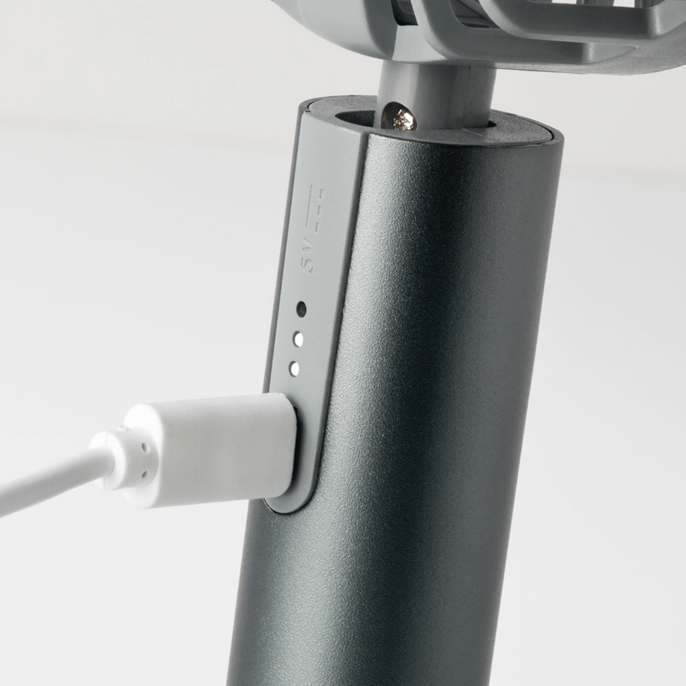Remember Flow Rechargeable USB Fan with Stand – Graphite – image 3