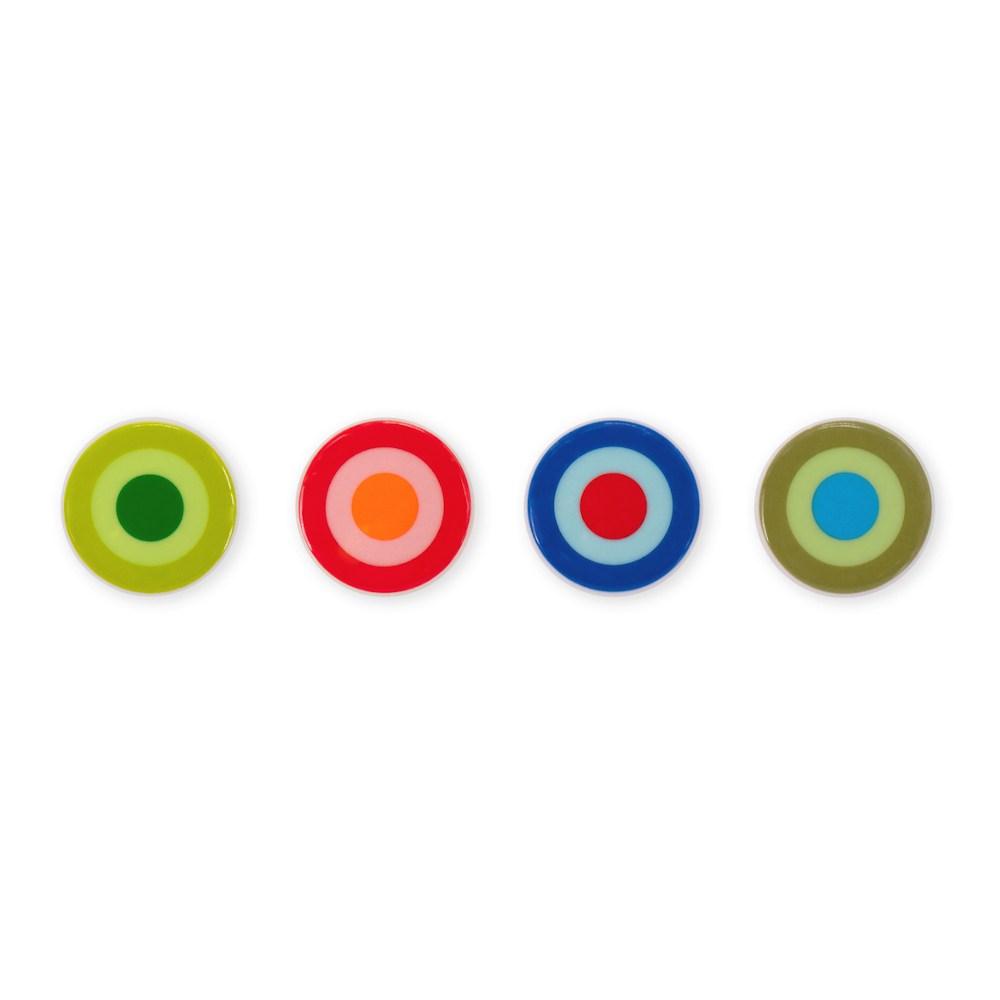 Remember Porcelain Bottle Stoppers, Set of 4 – Colourful Wine Stoppers – image 2