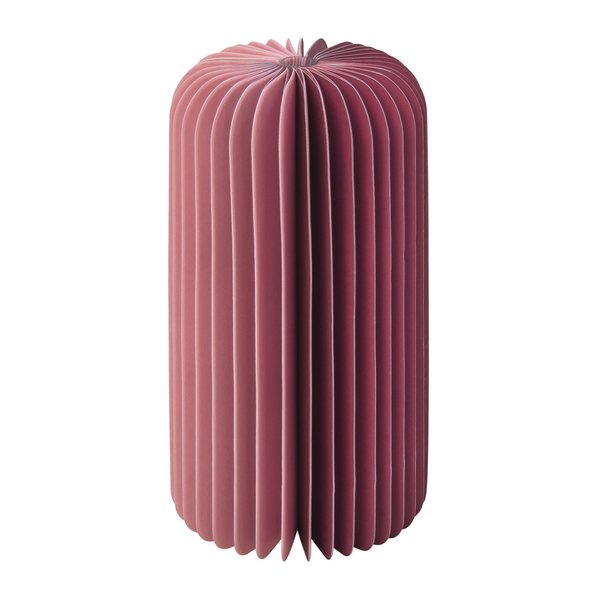 Remember Yuki Slim Folding Paper Vase with Glass Insert – Berry