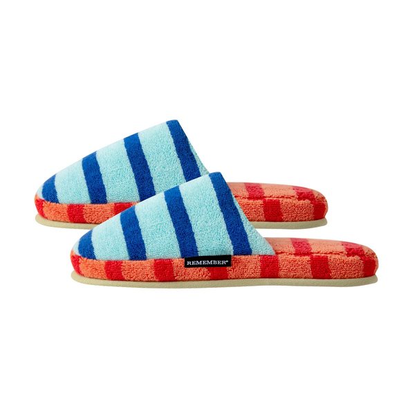 Remember Mello Cotton Terry Slippers – Blue, EU 35–39