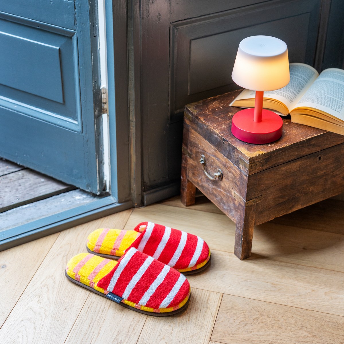Remember Mello Cotton Terry Slippers – Red, EU 40–45 – image 2