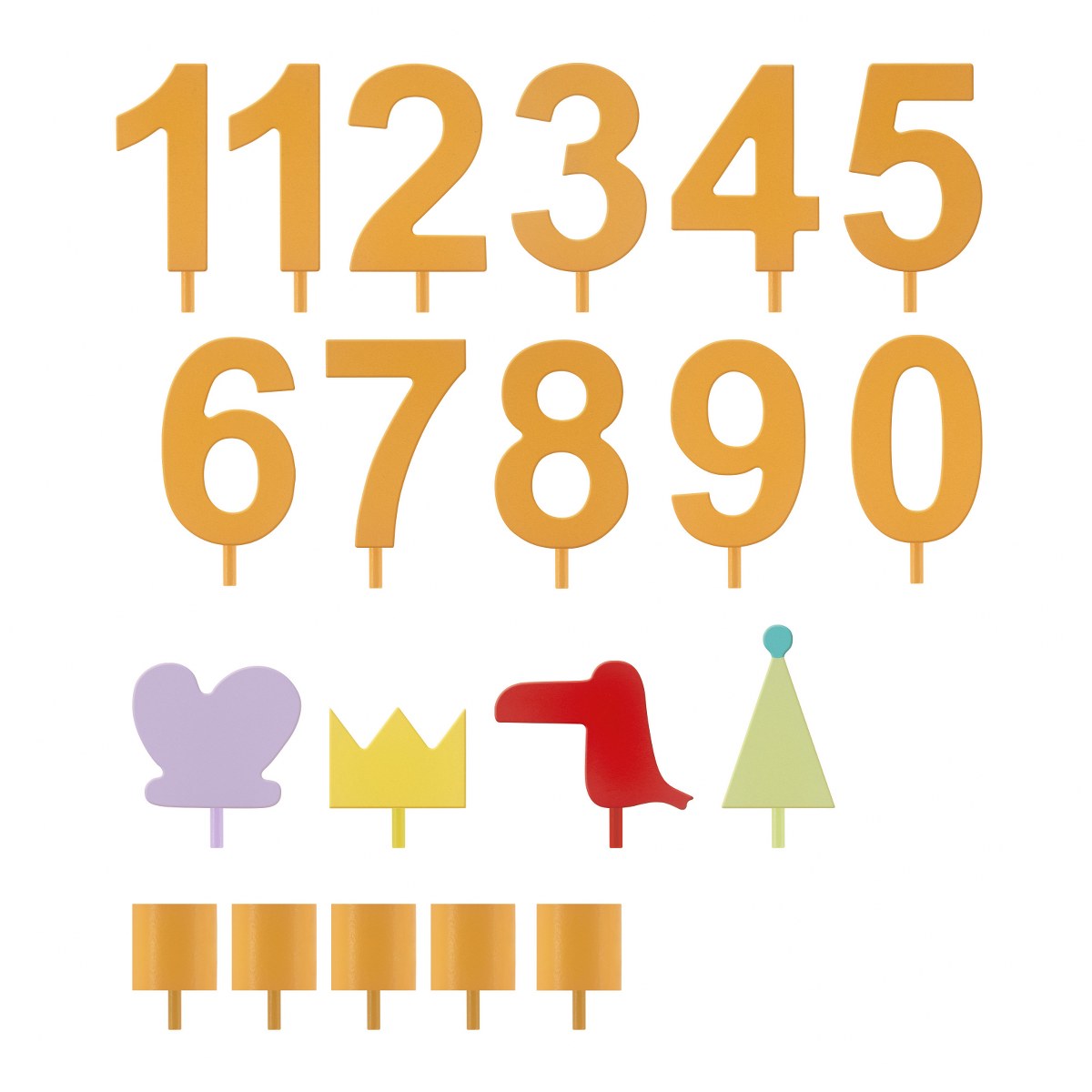 Remember Animal Birthday Train with 5 Candle Holders & Numbers – image 2
