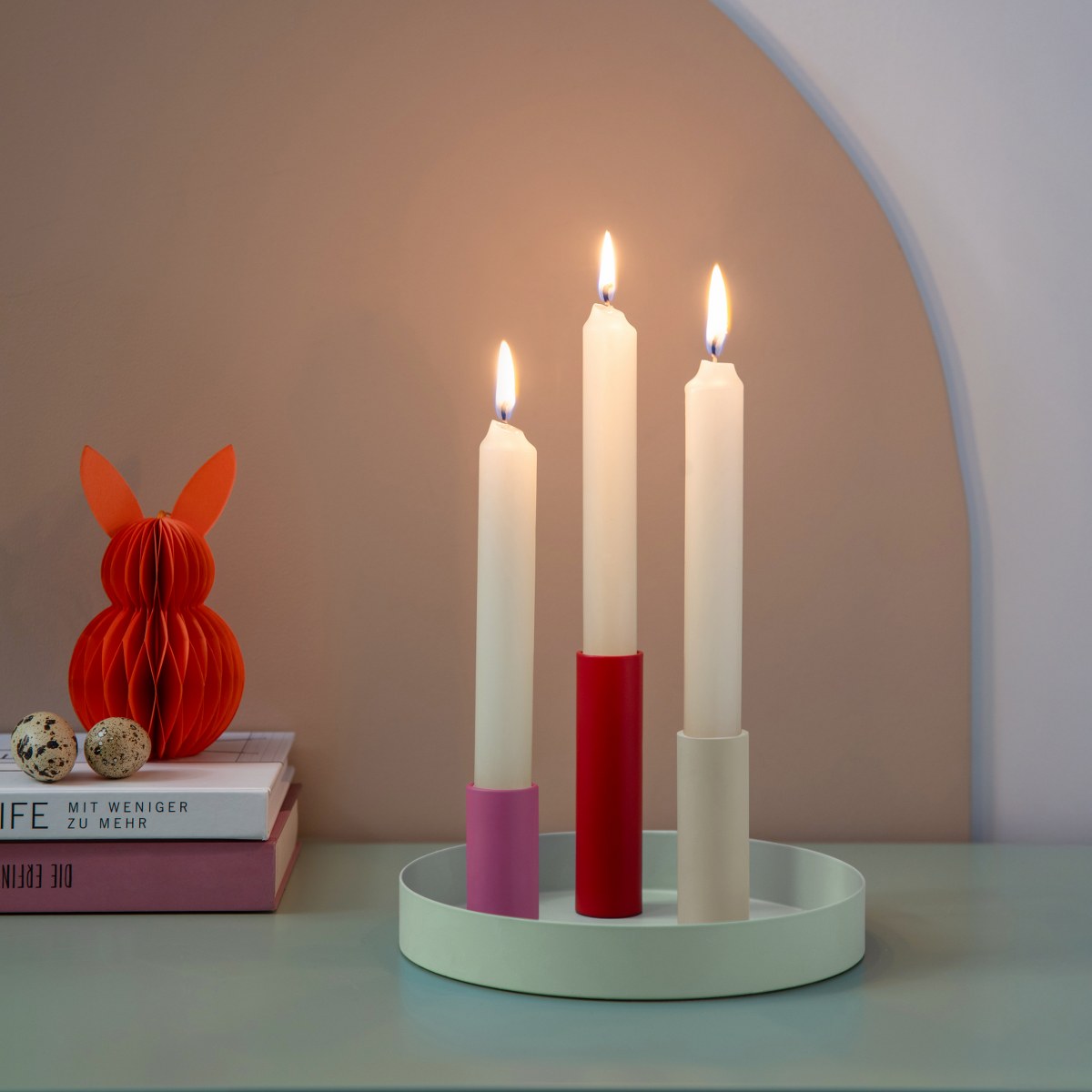Remember Luna Mini Magnetic Candle Holder Tray – Blue – image 2