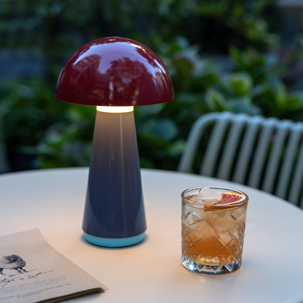 Remember Bob Rechargeable LED Table Lamp – Red Mushroom Lamp – image 3