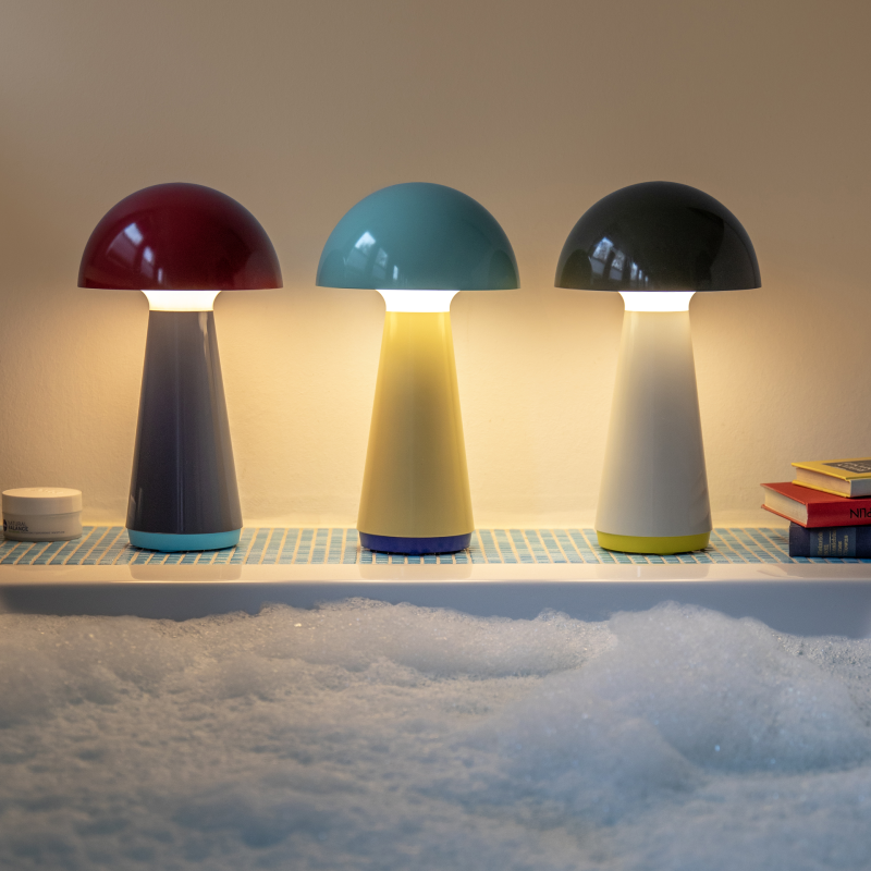 Remember Bob Rechargeable LED Table Lamp – Red Mushroom Lamp – image 5