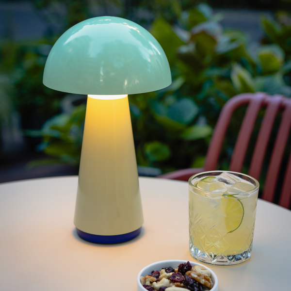 Remember Bob Rechargeable LED Table Lamp – Mint Mushroom Lamp