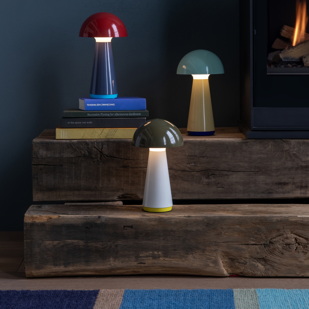 Remember Bob Rechargeable LED Table Lamp – Olive Mushroom Lamp – image 4