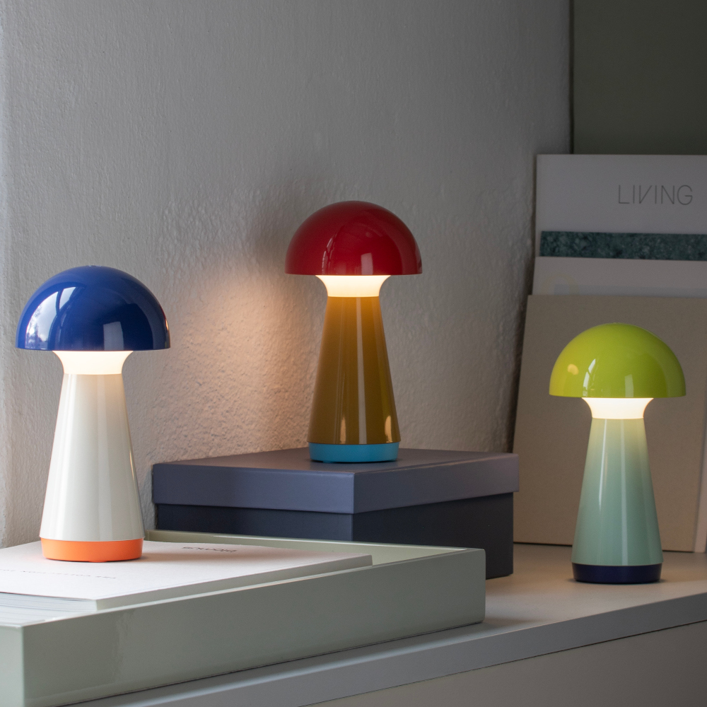 Remember Bobbi Rechargeable LED Table Lamp – Yellow Mushroom Lamp – image 3