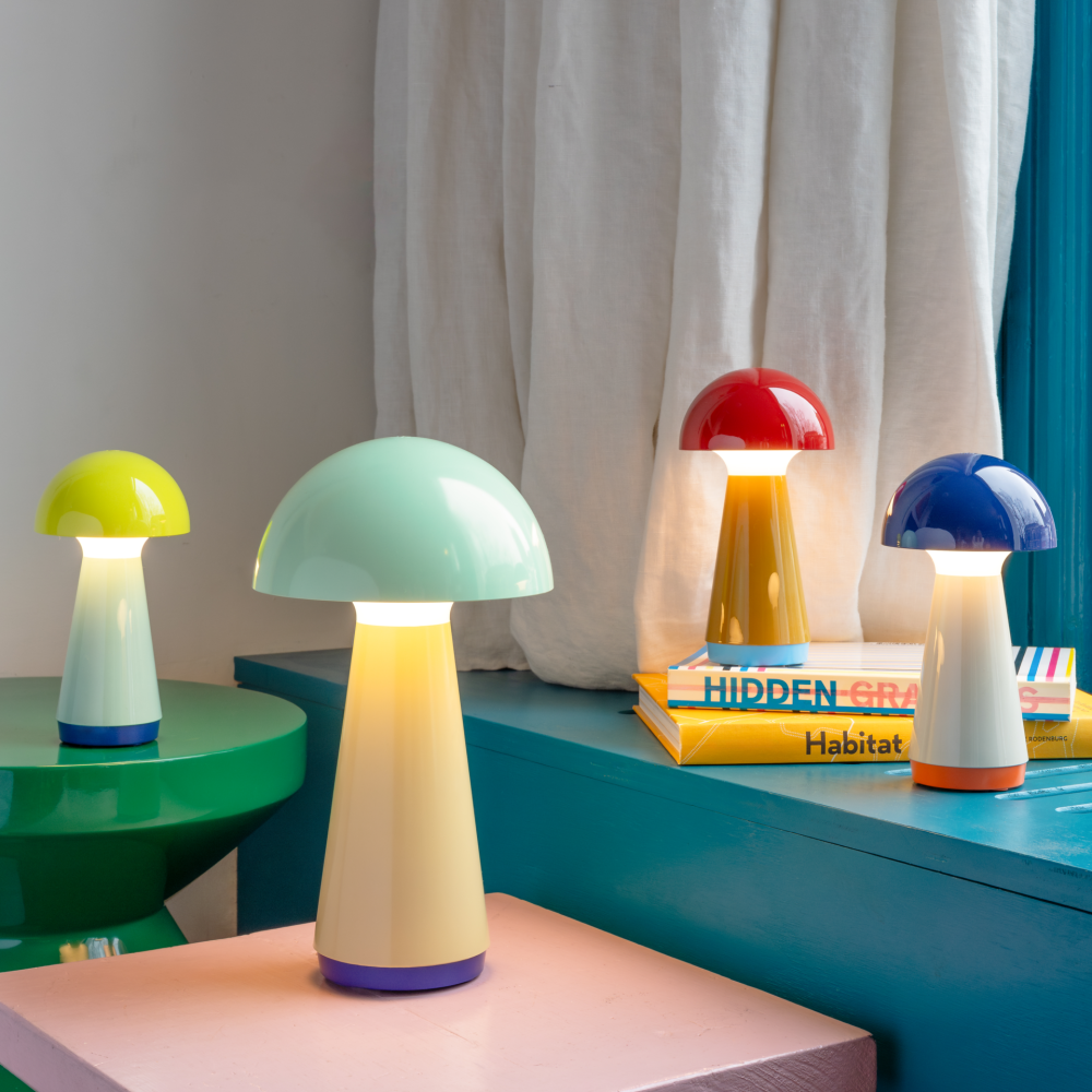 Remember Bobbi Rechargeable Mushroom LED Lamp – Coral – image 3