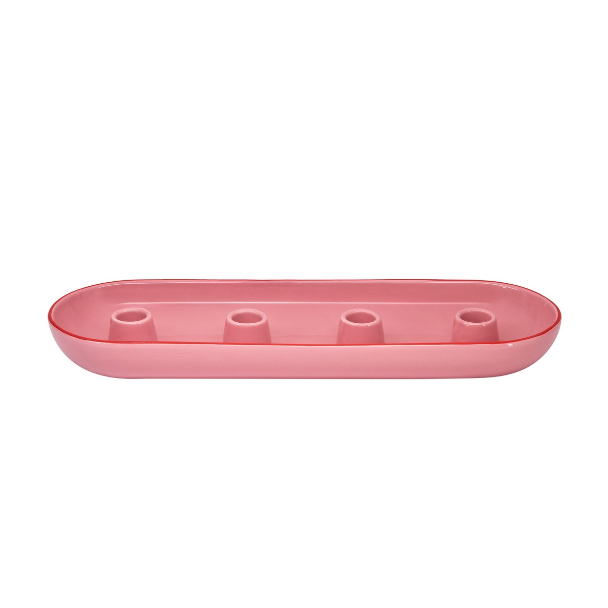 Remember Lucia Oval Ceramic Advent Candle Bowl – Rose – image 5
