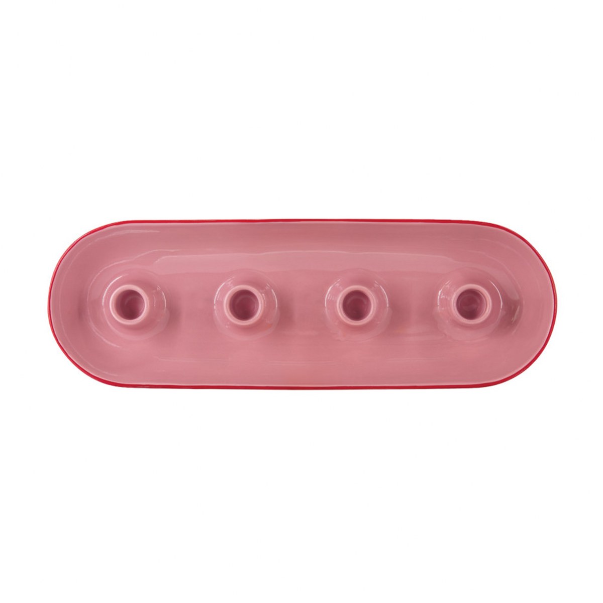 Remember Lucia Oval Ceramic Advent Candle Bowl – Rose – image 4