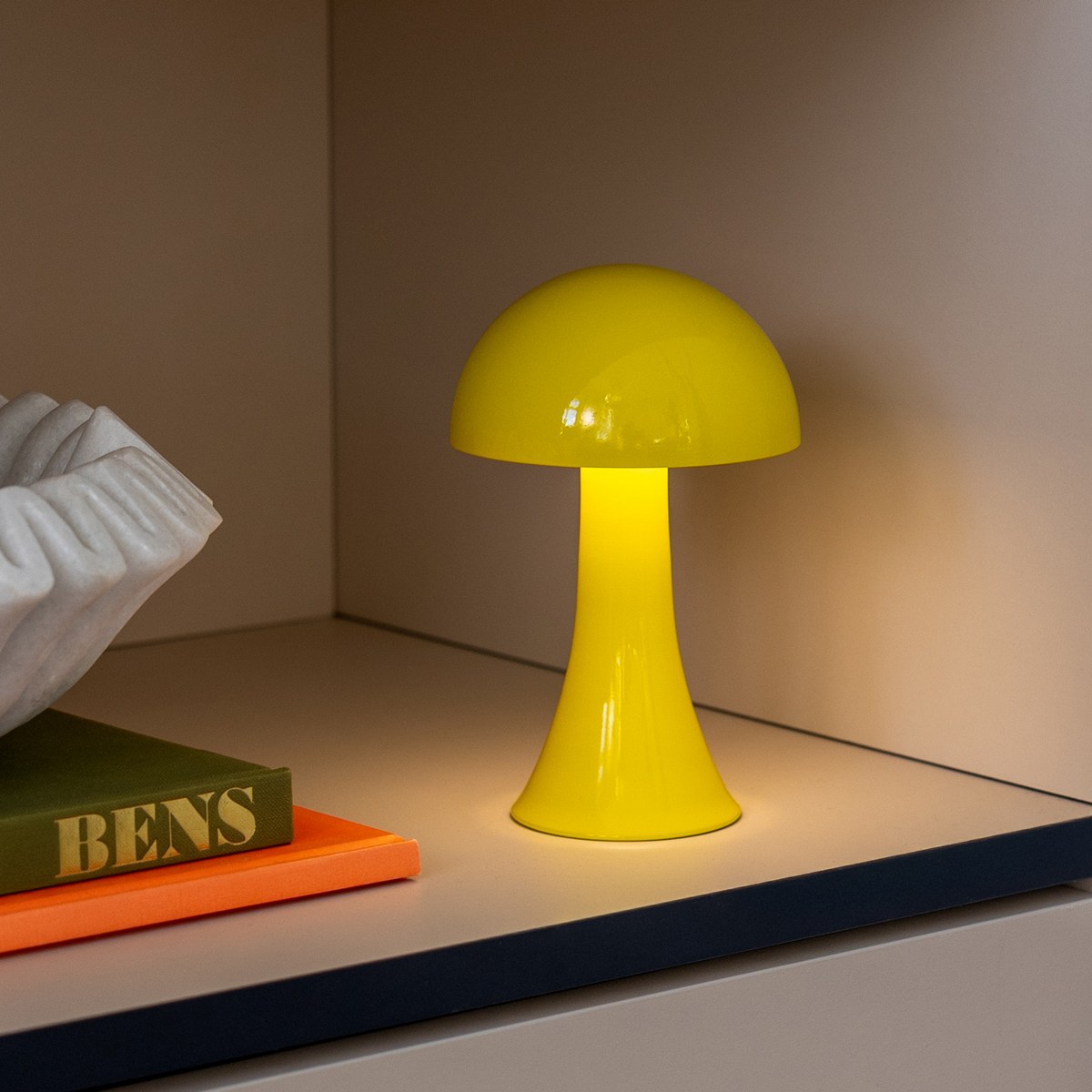 Remember Filou Rechargeable Mini Mushroom Lamp – Yellow – image 3
