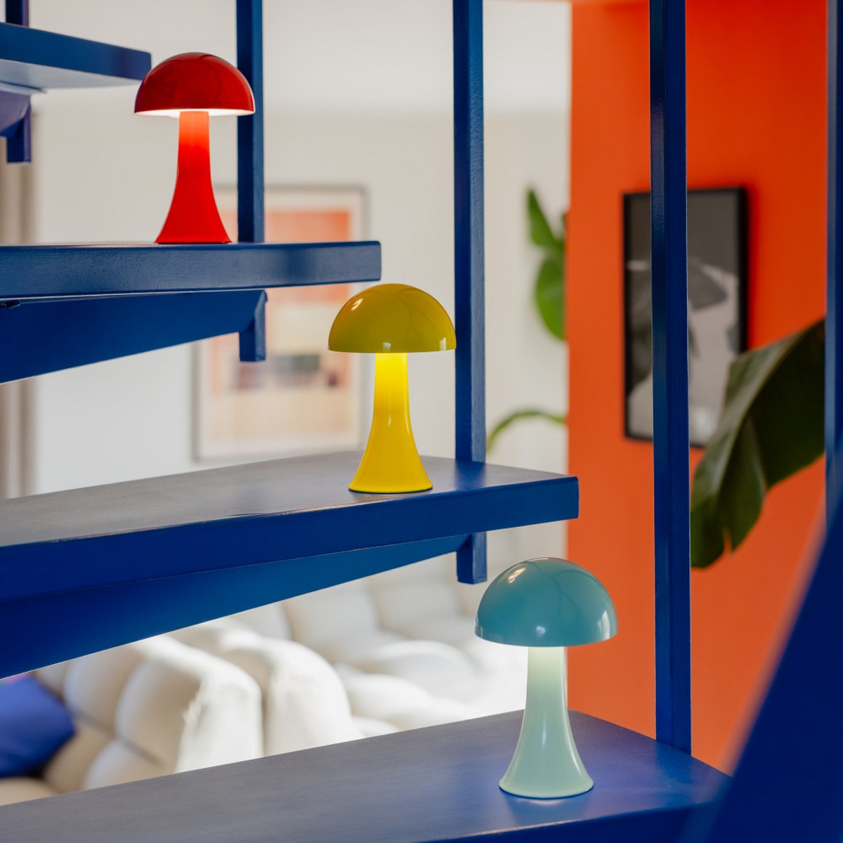 Remember Filou Rechargeable Mini Mushroom Lamp – Red – image 5