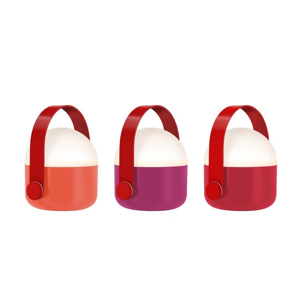 Remember OLE Rechargeable Mini LED Lamps, Set of 3 – Red