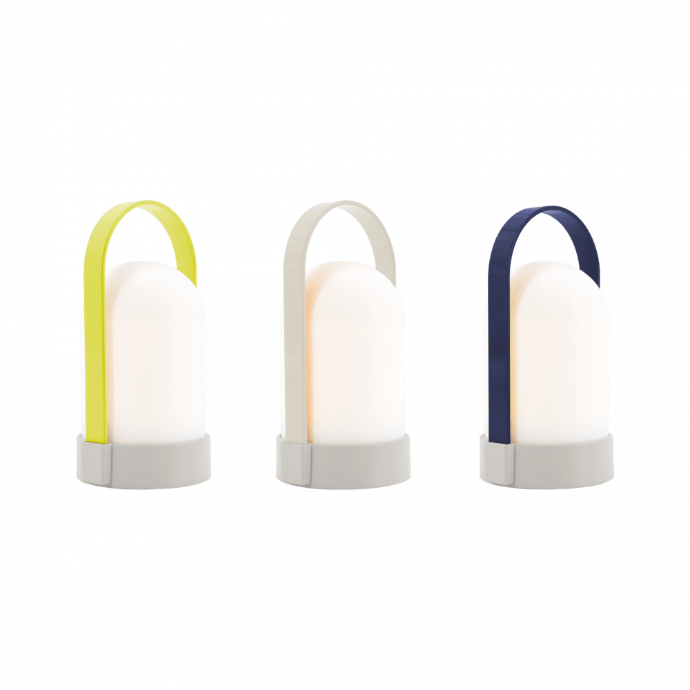 Remember Little URI Piccolo Portable LED Lamps, Set of 3 – Navy, Stone & Lime – image 2