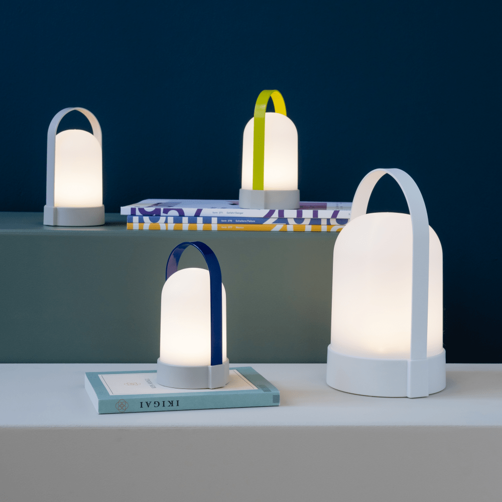 Remember Little URI Piccolo Portable LED Lamps, Set of 3 – Navy, Stone & Lime – image 4