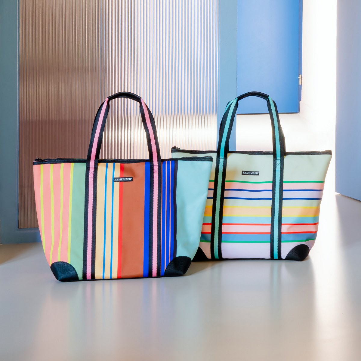 Remember Levante Striped Shopper Bag – image 2