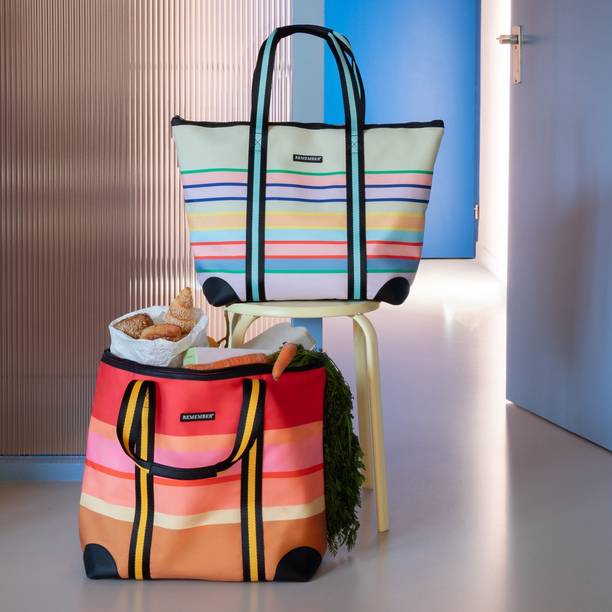 Remember Levante Striped Shopper Bag – image 4