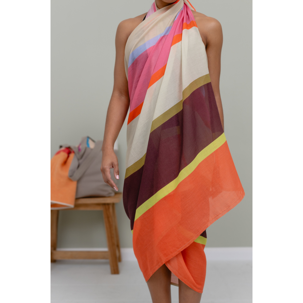 Remember Waikiki Cotton Pareo – Sarong, Wrap Shawl or Beach Dress – image 2