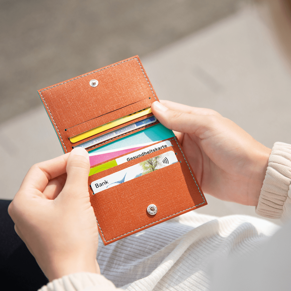 Remember Compact Wallet with 8 Card Slots – Spice Brown – image 2