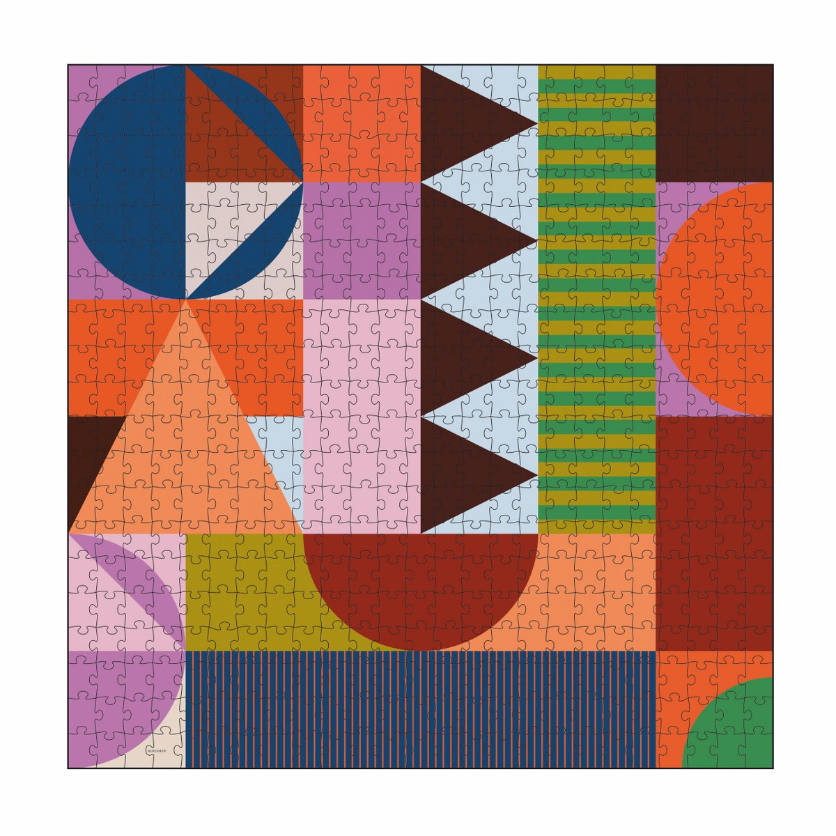 Remember Patch 500-Piece Geometric Jigsaw Puzzle – image 2