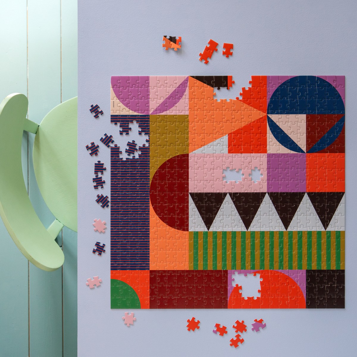 Remember Patch 500-Piece Geometric Jigsaw Puzzle – image 3