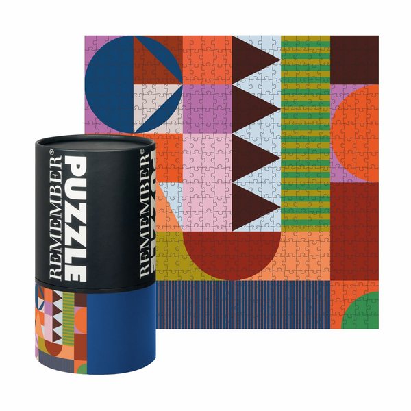 Remember Patch 500-Piece Geometric Jigsaw Puzzle
