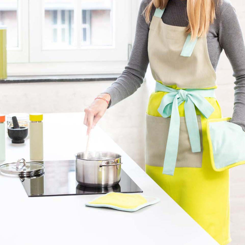 Remember Lemon Cotton Kitchen Apron – image 2