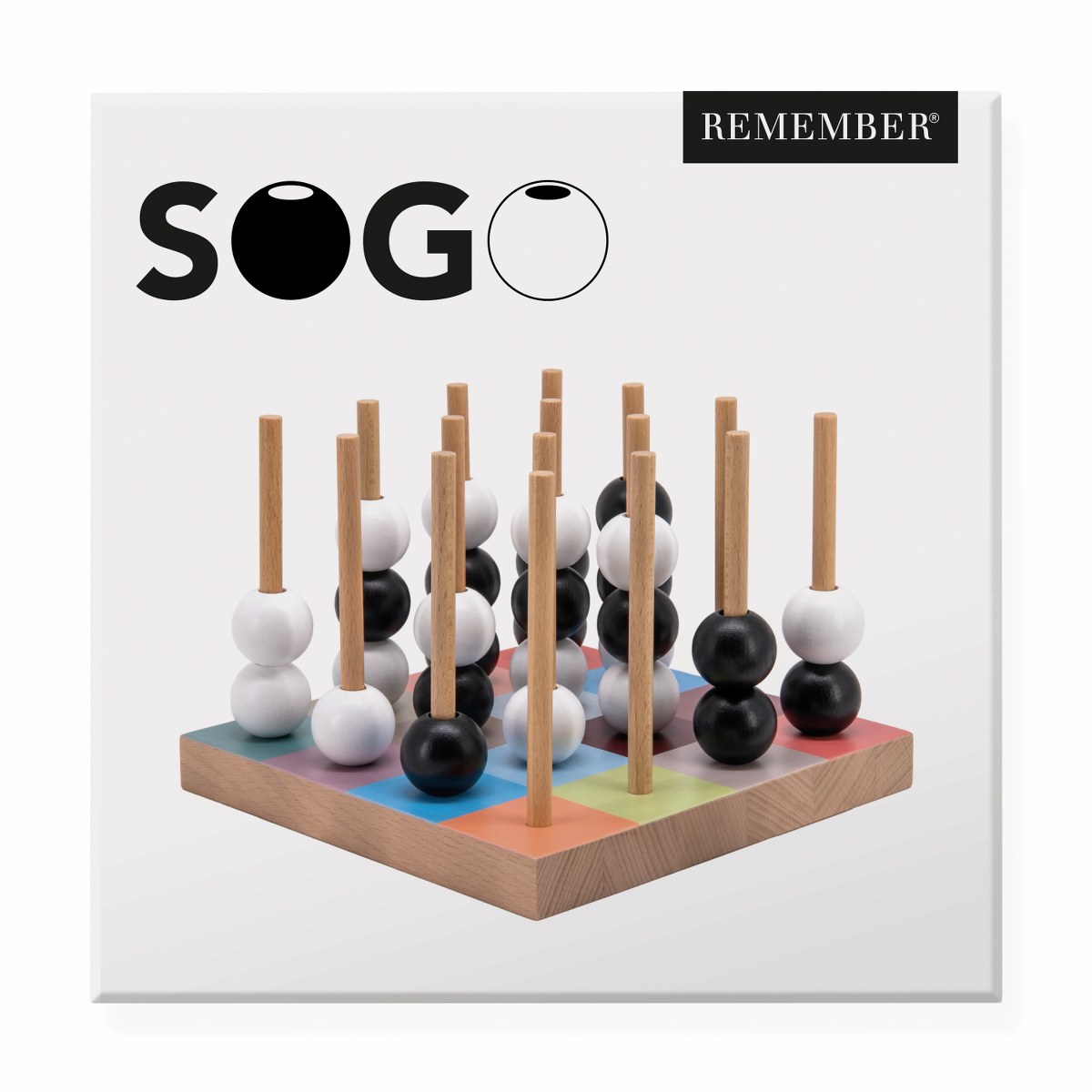 Remember Sogo 3D Four-in-a-Row Wooden Game – image 3