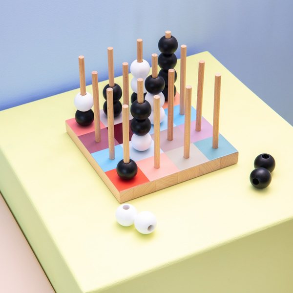 Remember Sogo 3D Four-in-a-Row Wooden Game