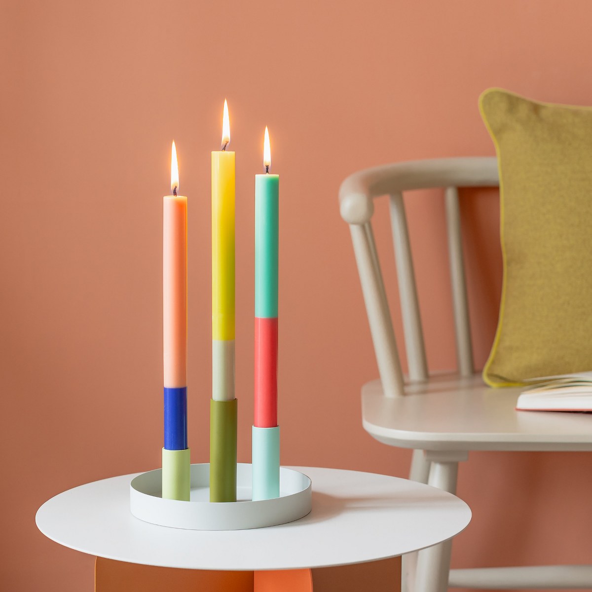 Remember Ibiza Dinner Candles, Set of 3 – 26cm Multicoloured – image 2